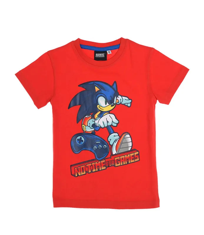 Sonic The Hedgehog T-Shirt Rot Grau - WS-Trend.de the Kinder - für Jungen Gr. 92 bis 128