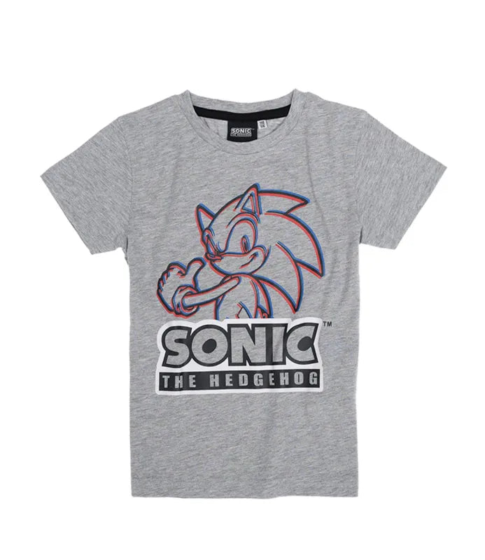 Sonic The Hedgehog T-Shirt Rot Grau - WS-Trend.de the Kinder - für Jungen Gr. 92 bis 128