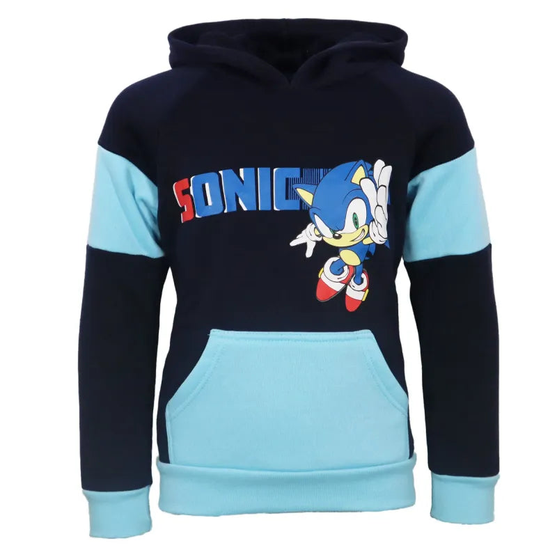 Sonic the Hedgehog Kinder Jungen Fleece Hoodie Kapuzenpullover - WS-Trend.de Pulli Gr. 92 -128
