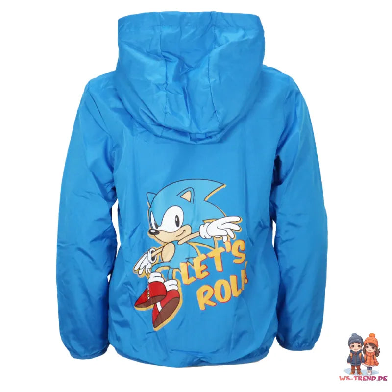 Sonic The Hedgehog Kinder Jungen Sommerjacke Herbst Jacke mit Kapuze - WS-Trend.de