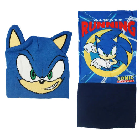 Sonic the Hedgehog Kinder Herbst Wintermütze Mütze mit Loop Snood - WS-Trend.de 52 54