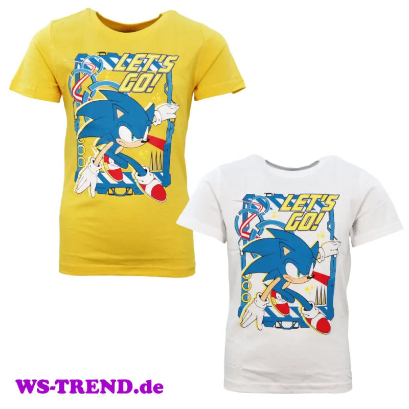 Sonic The Hedgehog Kinder Junge kurzarm T-Shirt Shirt - WS-Trend.de 104-134 Baumwolle