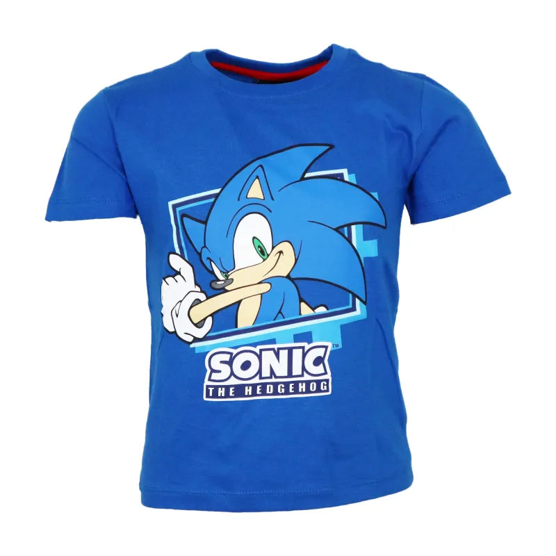 Sonic The Hedgehog Kinder Junge kurzarm T Shirt WS Trend.de 98 128 Baumwolle