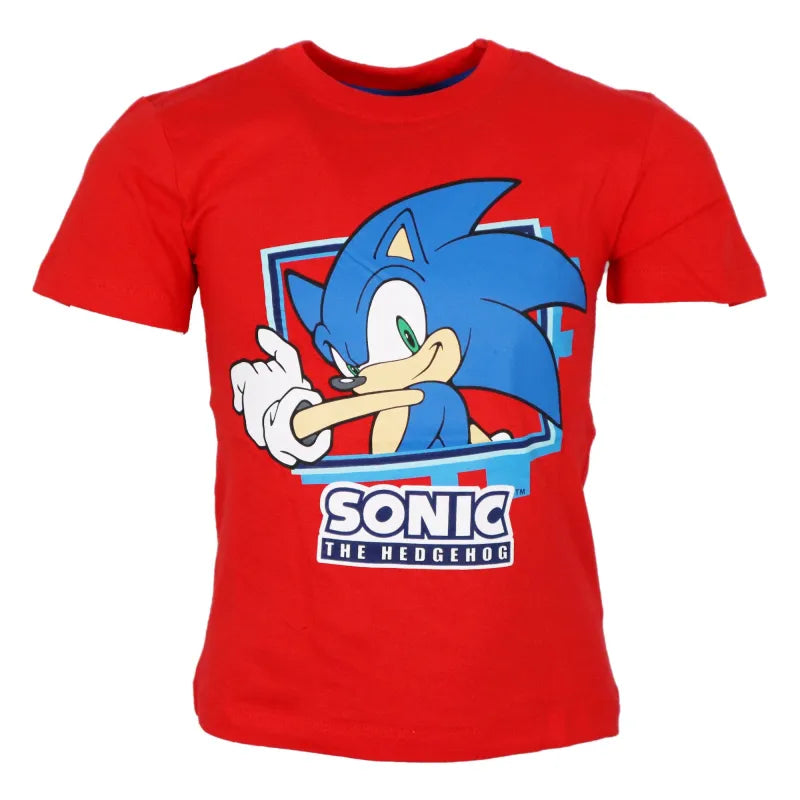 Sonic The Hedgehog Kinder Junge kurzarm T Shirt WS Trend.de 98 128 Baumwolle