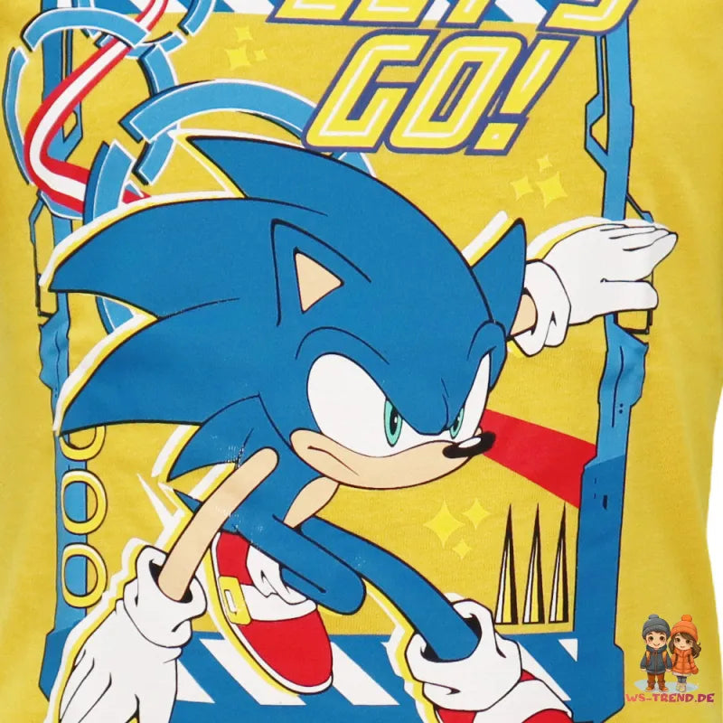 Sonic The Hedgehog Kinder Junge kurzarm T-Shirt Shirt - WS-Trend.de 104-134 Baumwolle