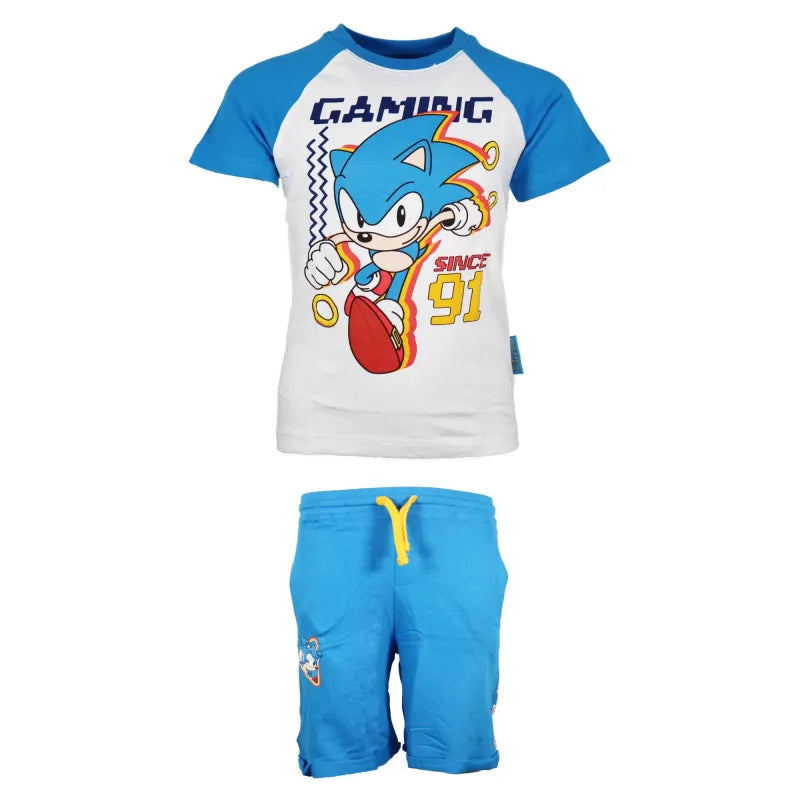Sonic The Hedgehog Kinder Sommerset Shorts plus T-Shirt - WS-Trend.de 104-134 Baumwolle