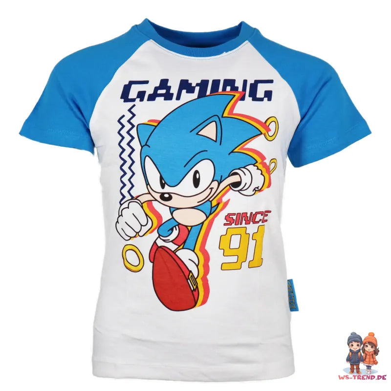 Sonic The Hedgehog Kinder Sommerset Shorts plus T-Shirt - WS-Trend.de 104-134 Baumwolle