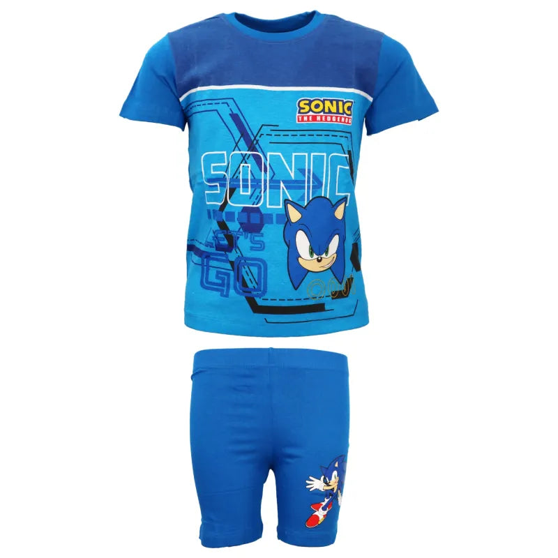 Sonic The Hedgehog Kinder Sommerset Shorts plus T-Shirt - WS-Trend.de 98-140 Baumwolle