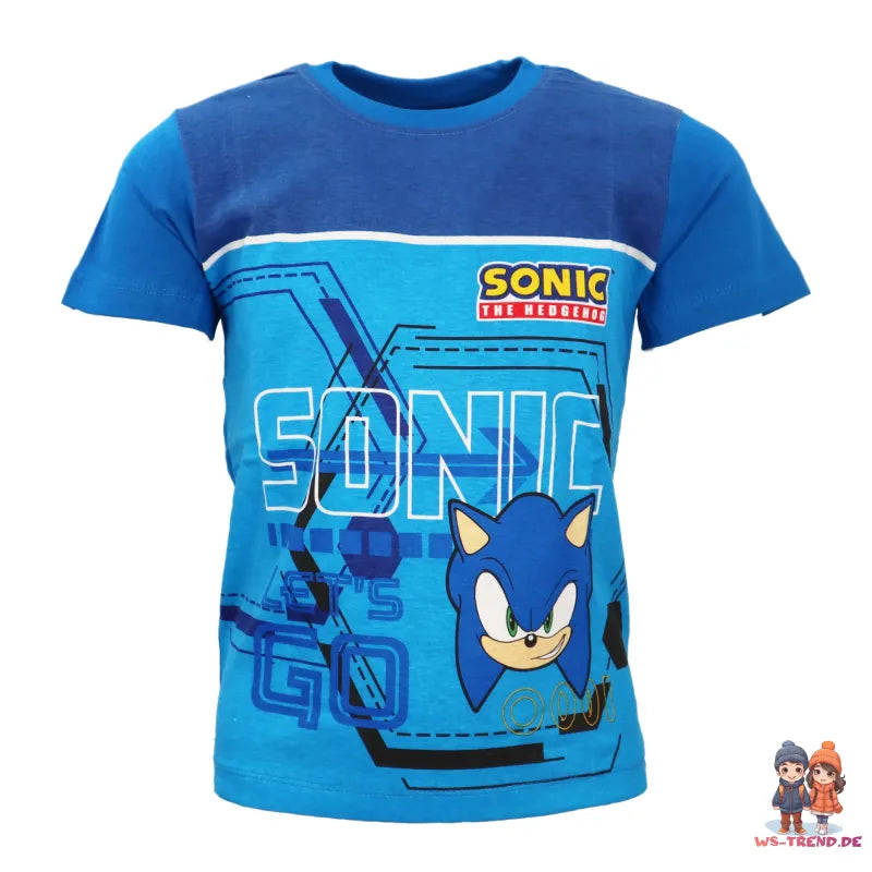 Sonic The Hedgehog Kinder Sommerset Shorts plus T-Shirt - WS-Trend.de 98-140 Baumwolle
