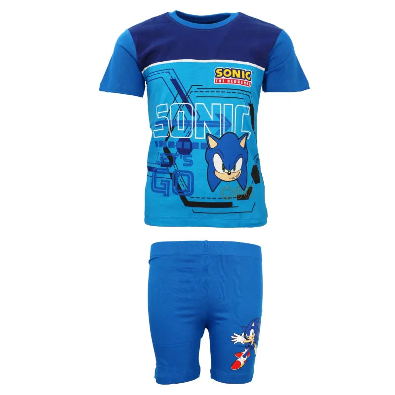 Sonic The Hedgehog Kinder Sommerset Shorts plus T-Shirt - WS-Trend.de 98-140 Baumwolle