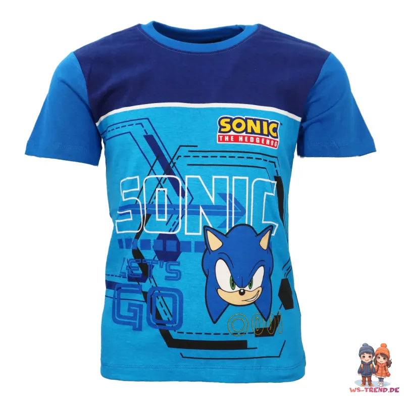 Sonic The Hedgehog Kinder Sommerset Shorts plus T-Shirt - WS-Trend.de 98-140 Baumwolle