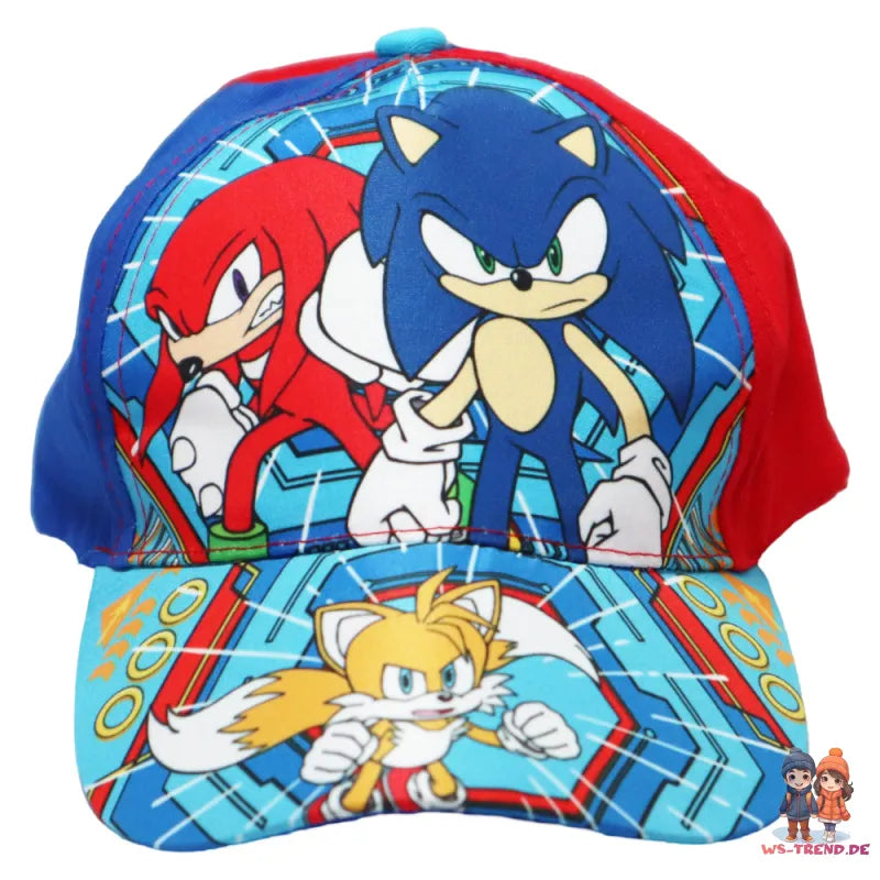 Sonic the Hedgehog Knukles Tails Basecap Baseball Kappe Mütze - WS-Trend.de Hut Jungen 52-54