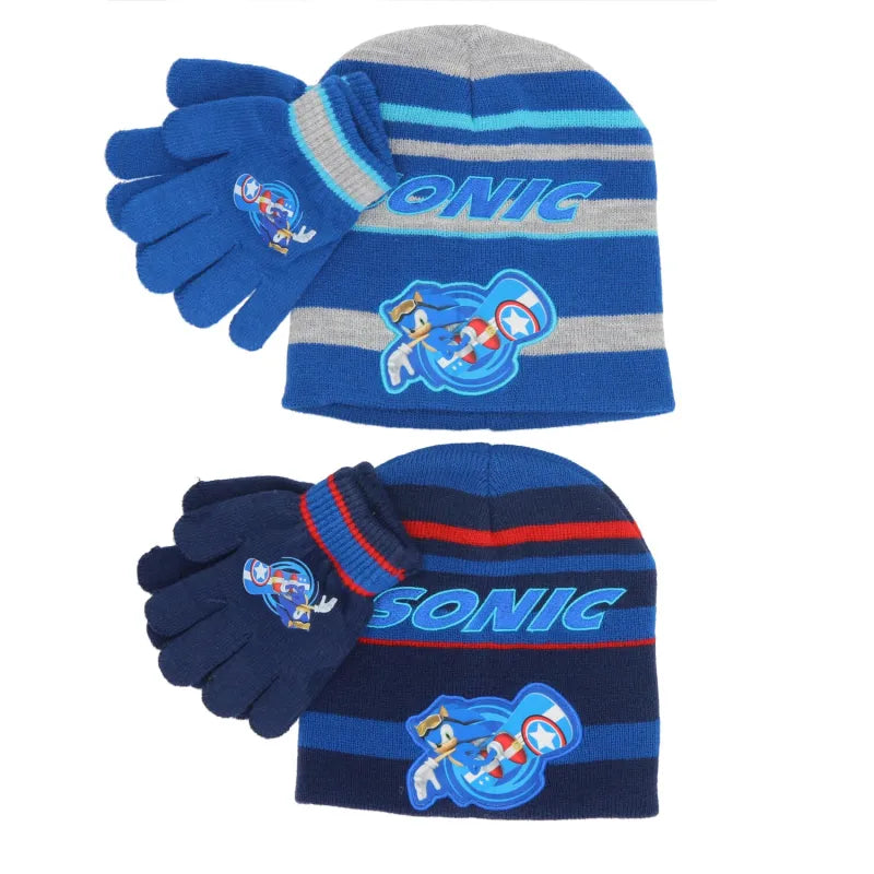 Sonic the Hedgehog Kinder 2tlg Set Wintermütze plus Handschuhe - WS-Trend.de