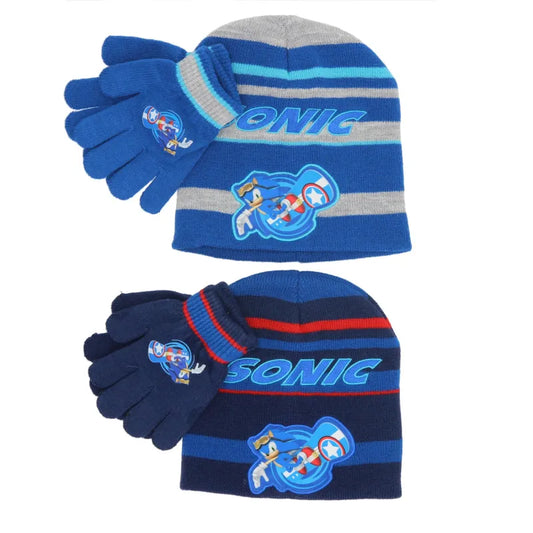 Sonic the Hedgehog Kinder 2tlg Set Wintermütze plus Handschuhe - WS-Trend.de