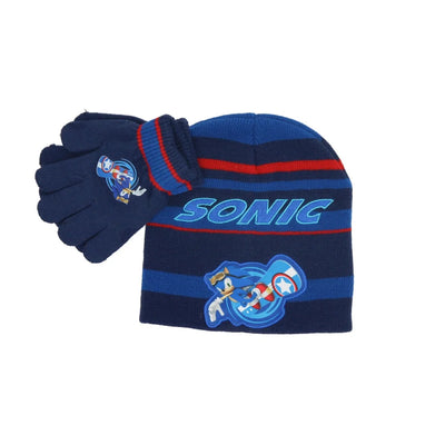 Sonic the Hedgehog Kinder 2tlg Set Wintermütze plus Handschuhe - Ansicht 2