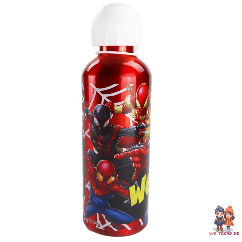 Marvel Spiderman Gwen ALU - Wasserflasche Trinkflasche Flasche 500 ml - WS-Trend.de