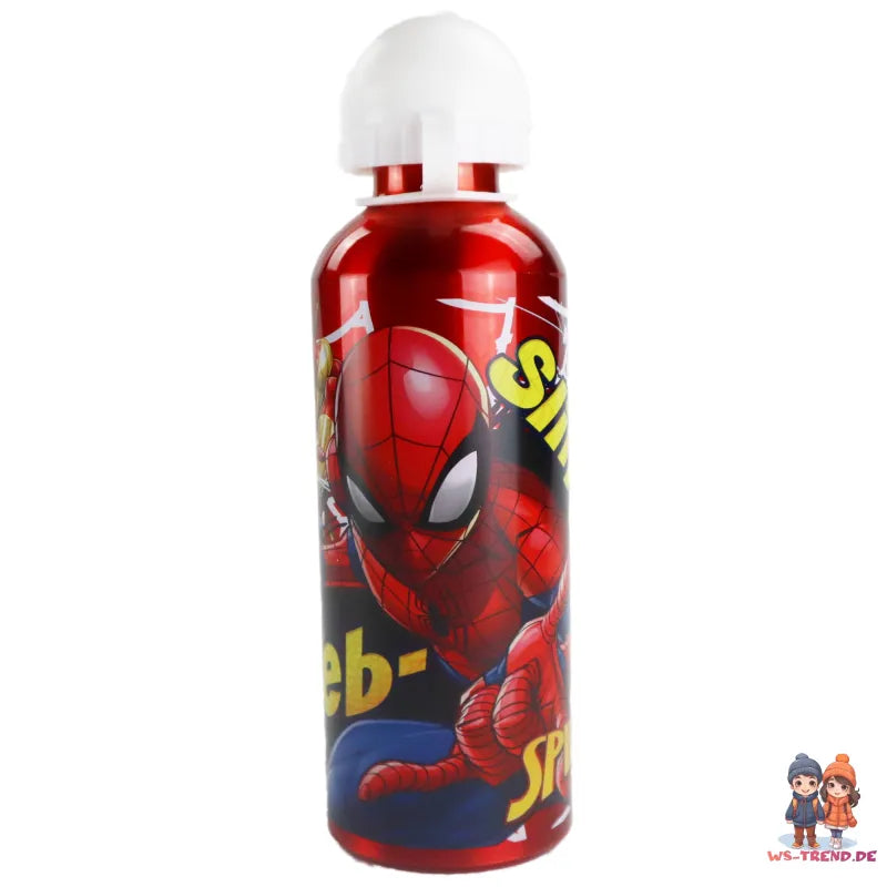 Marvel Spiderman Gwen ALU - Wasserflasche Trinkflasche Flasche 500 ml - WS-Trend.de