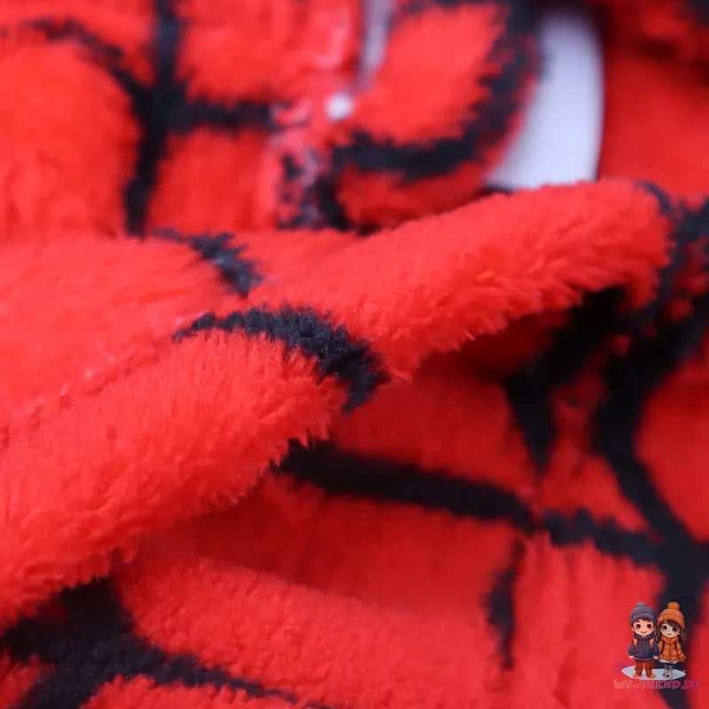 Marvel Spiderman Kinder Fleece Bademantel - WS-Trend.de Hausmantel mit Kapuze Gr. 98-128