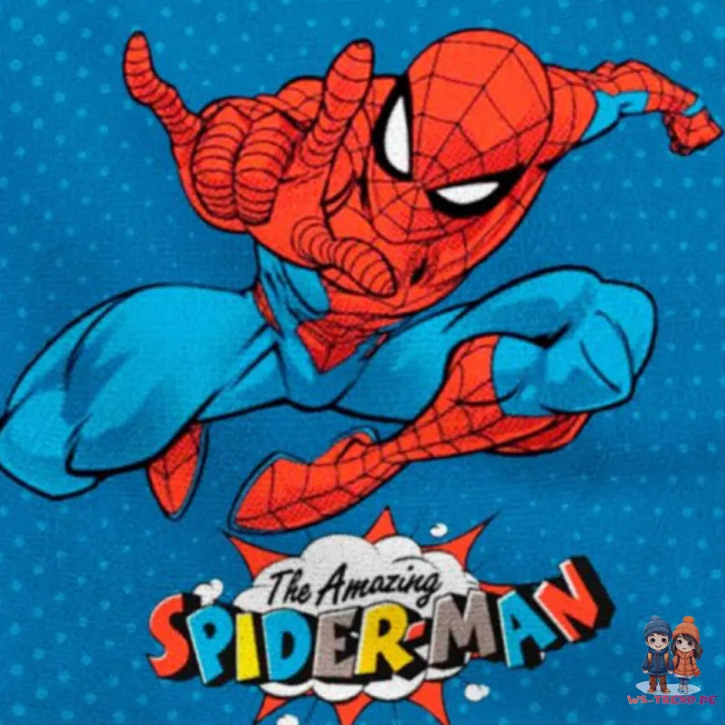 Marvel Spiderman Kinder Poncho Badeponcho 100% Baumwolle - WS-Trend.de