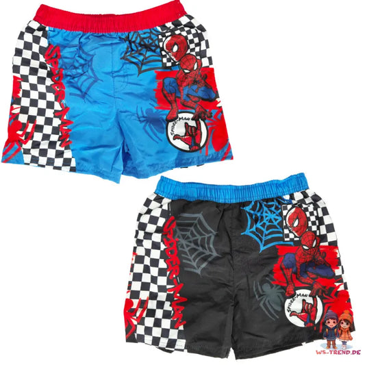 Marvel Spiderman Kinder Badehose Badeshorts Shorts Schwimmhose - WS-Trend.de Gr 98-128