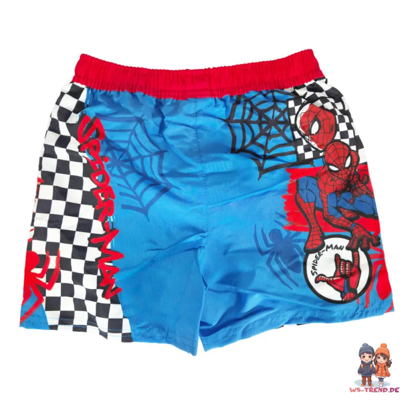 Marvel Spiderman Kinder Badehose Badeshorts Shorts Schwimmhose - WS-Trend.de Gr 98-128