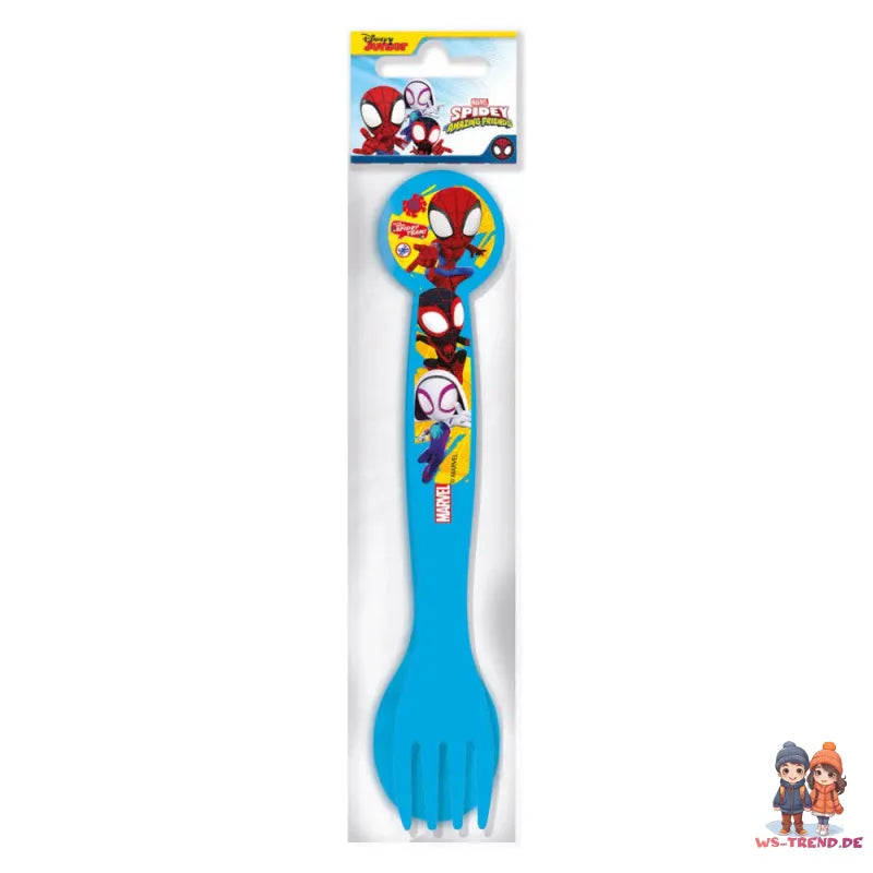 Marvel Spiderman Spidey 4 tlg Kinder Set Brotdose Trinkflasche Besteck - WS-Trend.de