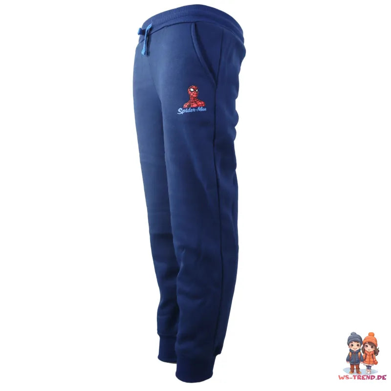 Marvel Spiderman Jogginganzug Sporthose Hose Pulli Sweater - WS-Trend.de 92-128 Blau