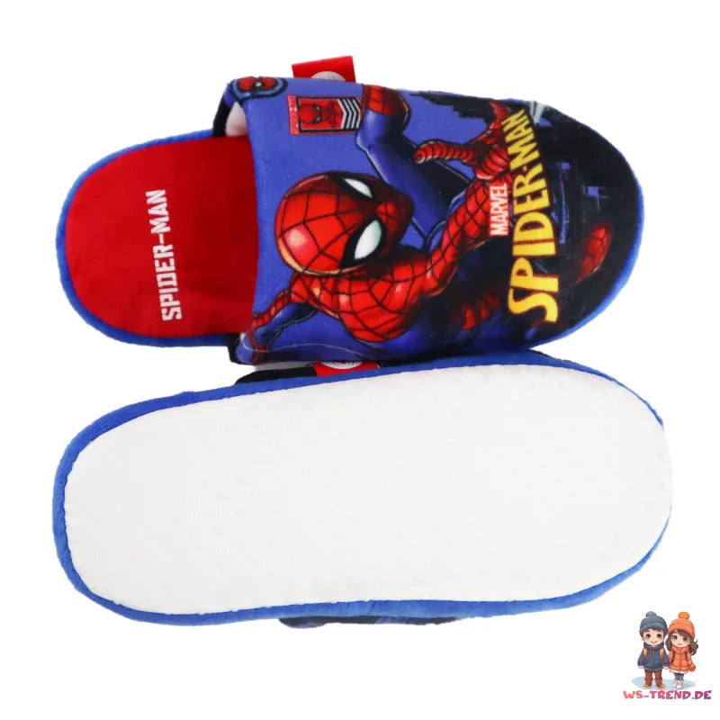 Marvel Spiderman Kinder Jungen Hausschuhe Slipper Schlüpfschuhe - WS-Trend.de 28 - 35