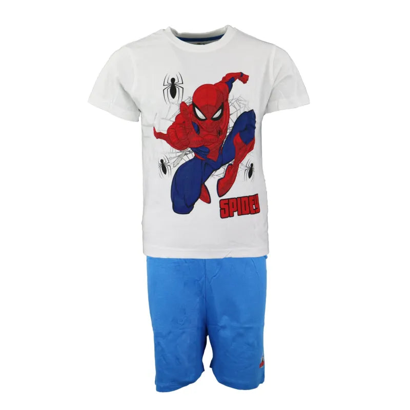 Marvel Spiderman Kinder kurzarm Pyjama - WS-Trend.de Schlafanzug kurz Nachtwäsche 104 - 134 baumwolle