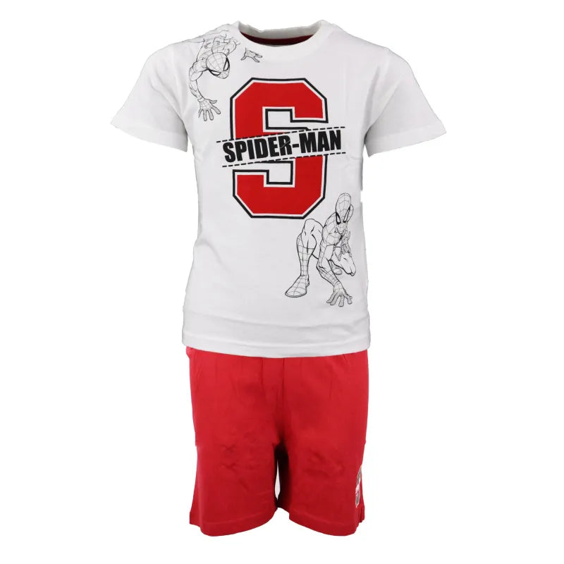 Marvel Spiderman Kinder kurzarm Pyjama - WS-Trend.de Schlafanzug kurz Nachtwäsche 104 - 134 baumwolle