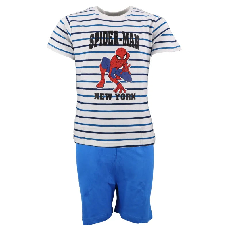 Marvel Spiderman Kinder kurzarm Pyjama - WS-Trend.de Schlafanzug kurz Nachtwäsche 104 - 134 baumwolle