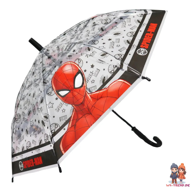 Marvel Spiderman Kinder Regenschirm plus Regenponcho - WS-Trend.de Jungen Schirm D 75 cm