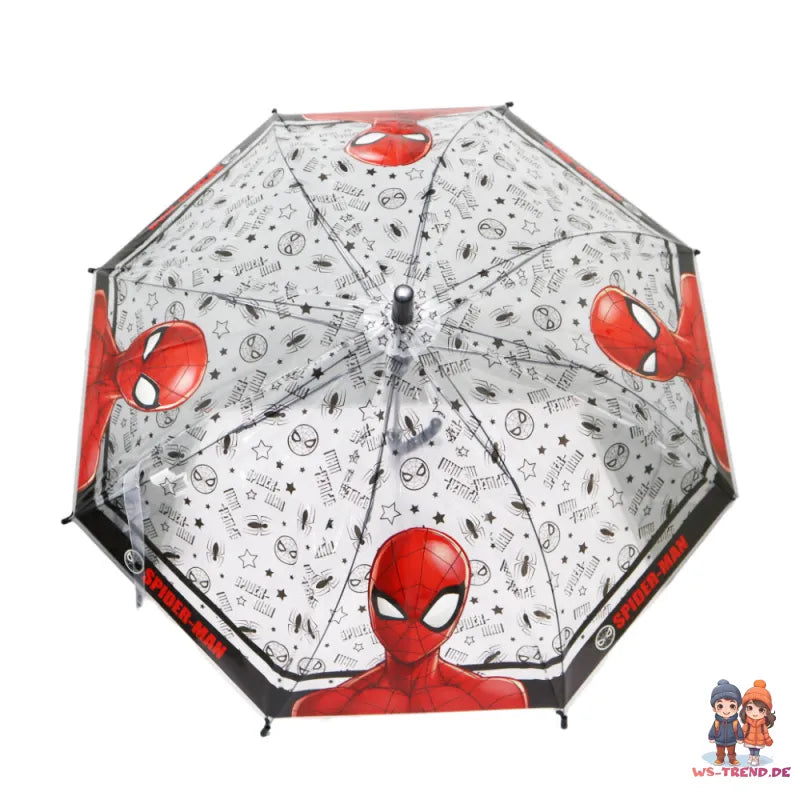 Marvel Spiderman Kinder Regenschirm plus Regenponcho - WS-Trend.de Jungen Schirm D 75 cm