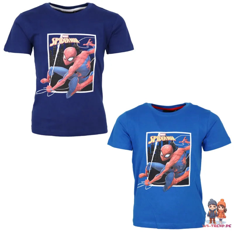 Marvel Spiderman T-Shirt kurzarm Kinder Jungen Shirt - WS-Trend.de 98 bis 128 Baumwolle