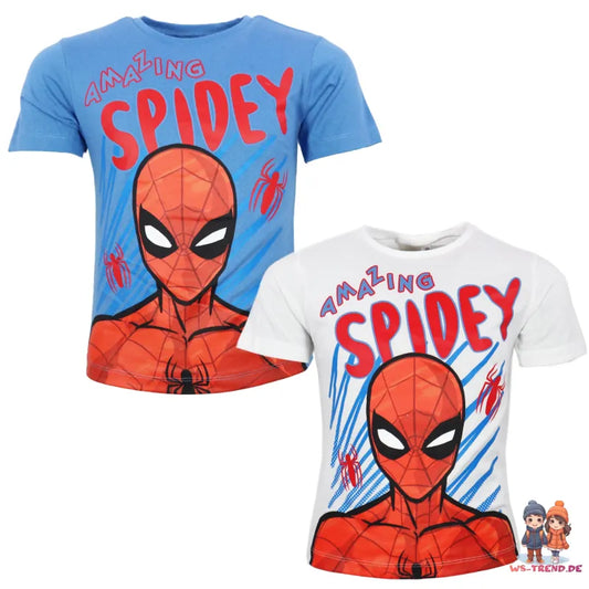 Marvel Spiderman Kinder Jungen kurzarm T-Shirt Shirt - WS-Trend.de Kurzarm 98 bis 128 Baumwolle