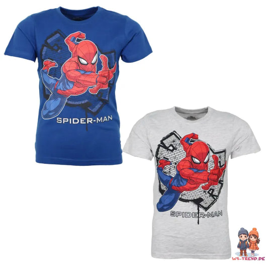 Marvel Spiderman Kinder Jungen T-Shirt Kurzarm Shirt - WS-Trend.de Gr. 104 bis 134