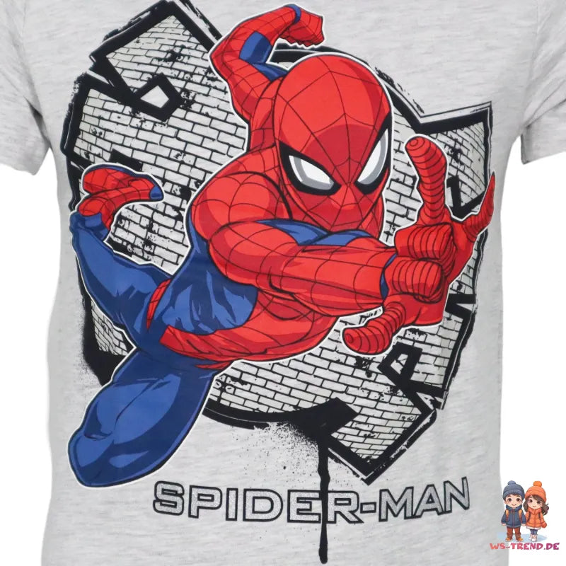 Marvel Spiderman Kinder Jungen T-Shirt Kurzarm Shirt - WS-Trend.de Gr. 104 bis 134