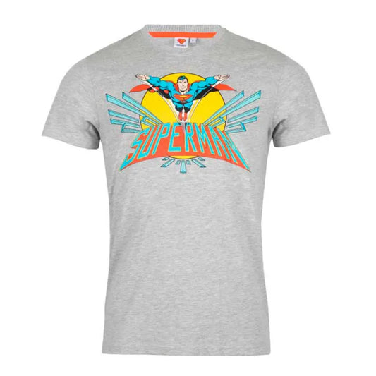 DC Comics Superman Herren kurzarm T-Shirt Shirt - WS-Trend.de Grau S-XXL
