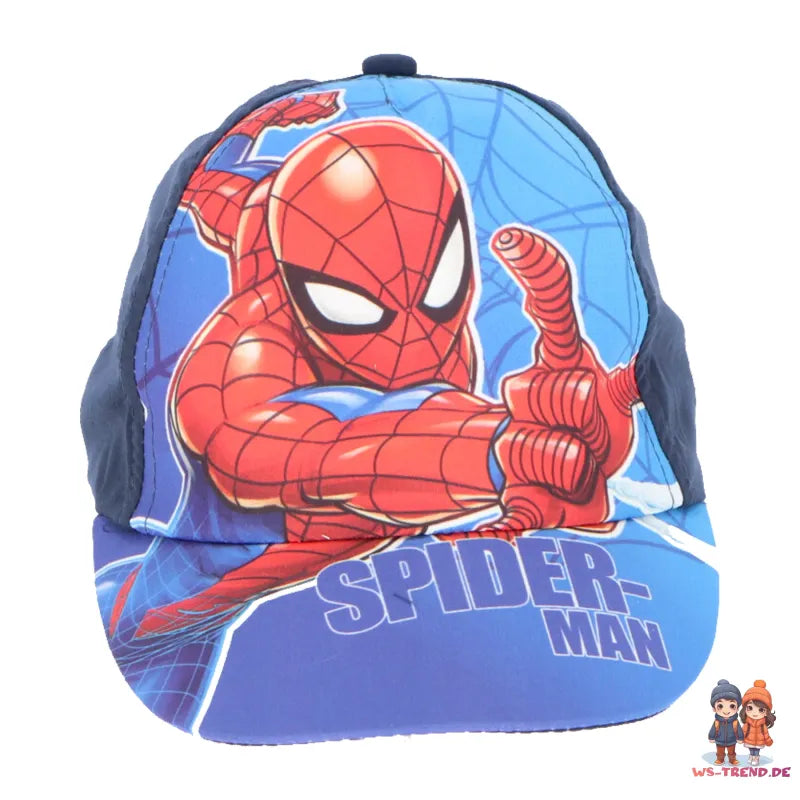 Marvel Spiderman Kinder Baseball Kappe Basecap WS Trend.de Mütze Hut Jungen 53 55
