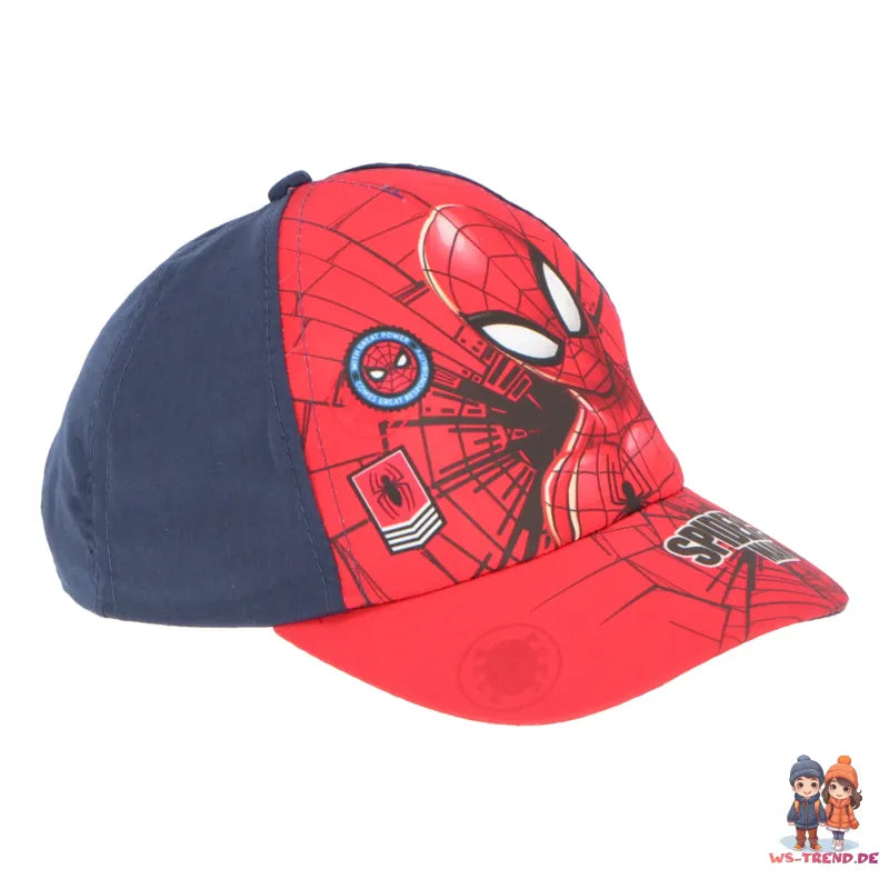 Marvel Spiderman Kinder Baseball Kappe Basecap - WS-Trend.de Mütze Hut Jungen 53-55