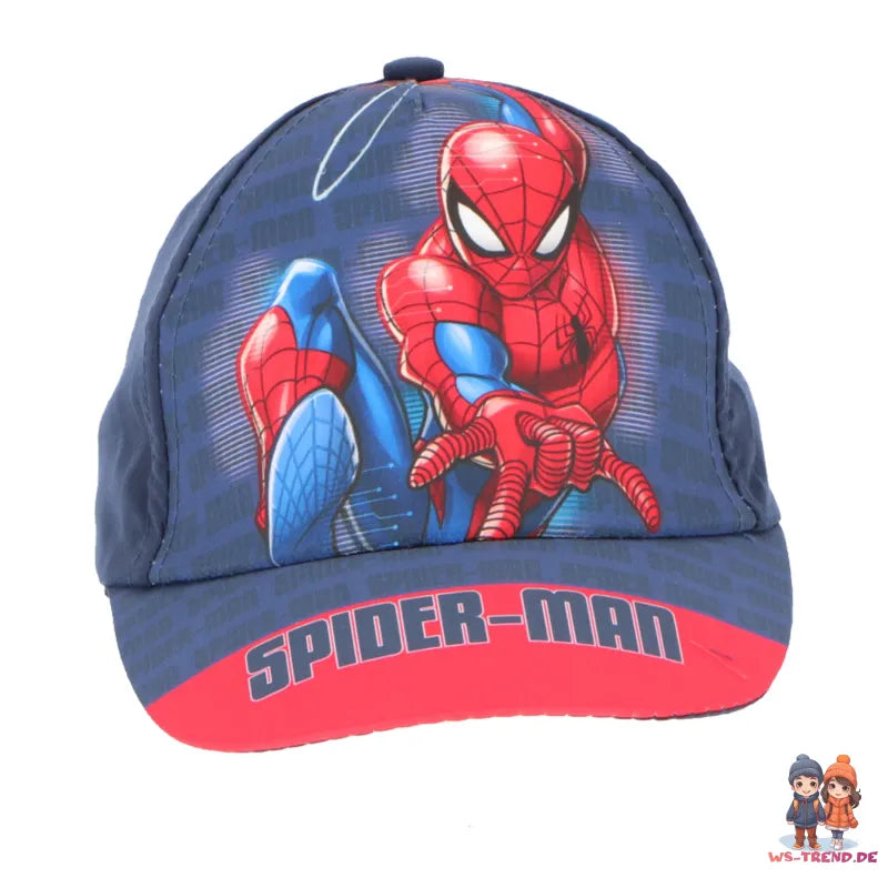 Marvel Spiderman Kinder Baseball Kappe Basecap WS Trend.de Mütze Hut Jungen 54 56