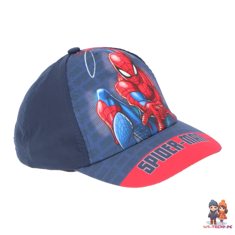 Marvel Spiderman Kinder Baseball Kappe Basecap WS Trend.de Mütze Hut Jungen 54 56