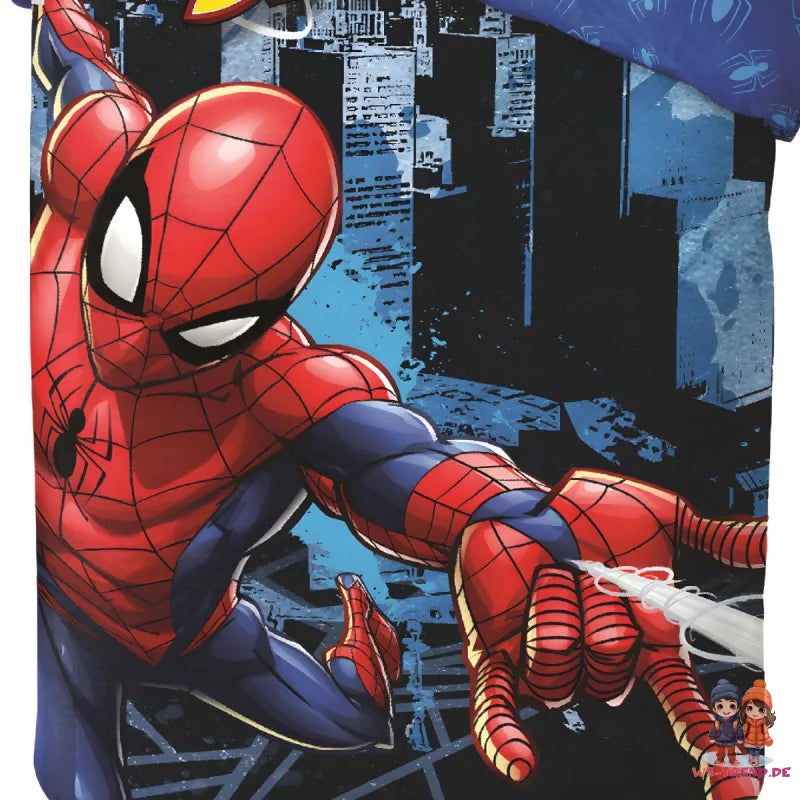 Marvel Spider-Man Jungen Bettwäsche Set 135x200 80x80 cm Baumwolle - WS-Trend.de