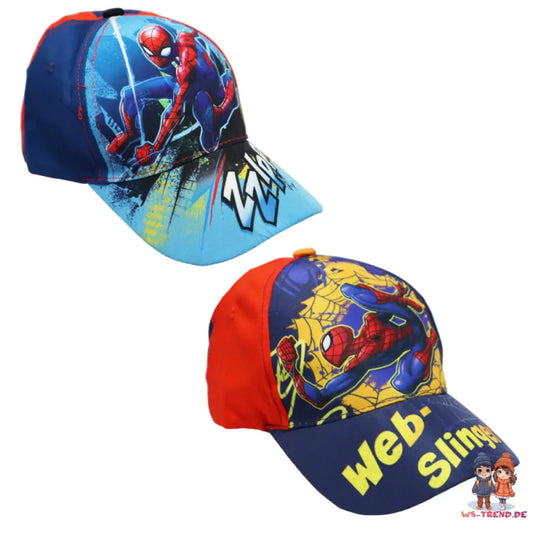 Marvel Spiderman Kinder Basecap Baseball Kappe Mütze - WS-Trend.de Spidey Hut Jungen 52/54 Blau Rot