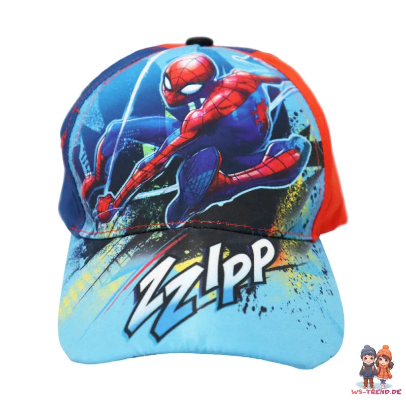Marvel Spiderman Kinder Basecap Baseball Kappe Mütze - WS-Trend.de Spidey Hut Jungen 52/54 Blau Rot