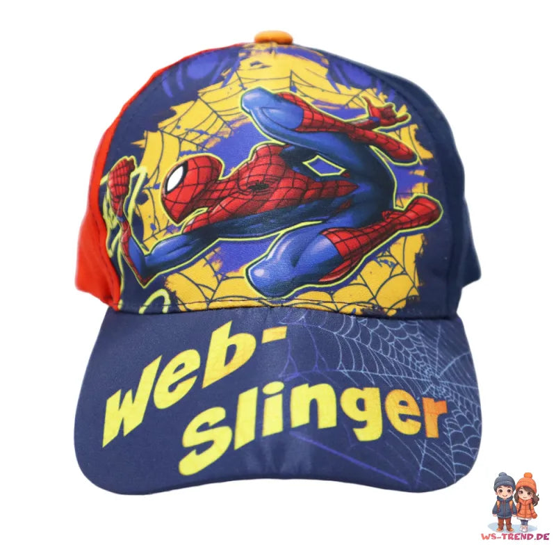 Marvel Spiderman Kinder Basecap Baseball Kappe Mütze - WS-Trend.de Spidey Hut Jungen 52/54 Blau Rot