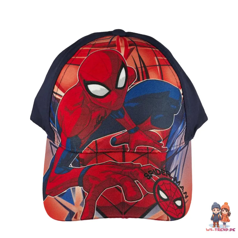 Marvel Spiderman Kinder Jungen Basecap Baseball Kappe Mütze - WS-Trend.de Gr. 52 - 54