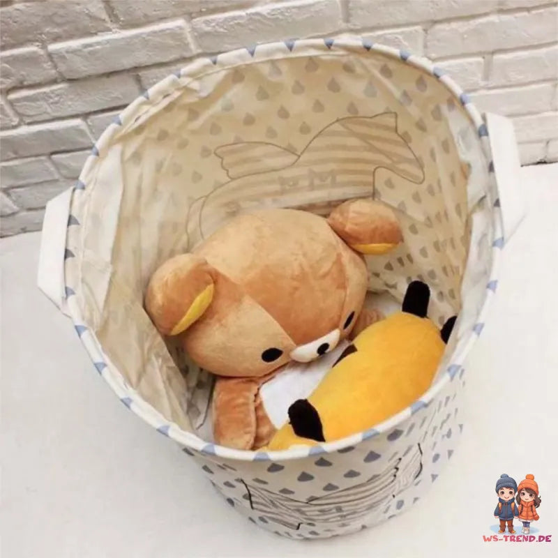 Bär Spielzeugkorb Wäschekorb - WS-Trend.de Kinder Spielzeug Korb freistehender Wäschebehälter Hase