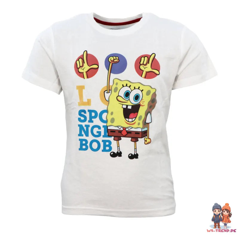 Spongebob Schwammkopf Kinder kurzarm Pyjama Schlafanzug - WS-Trend.de kurz 104 - 134 baumwolle