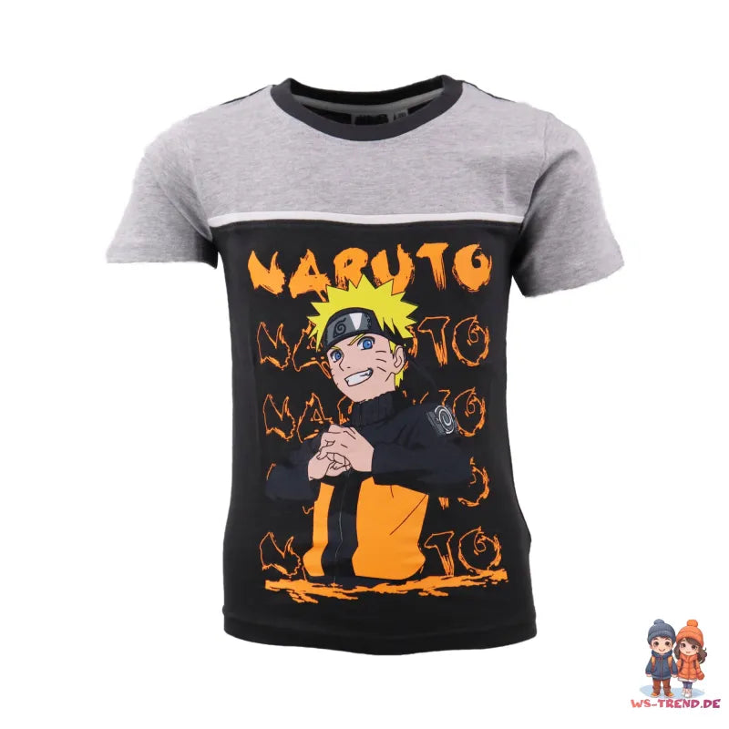Anime Naruto Shippuden Kinder Sommer Set Shirt plus Shorts - WS-Trend.de Jungen Short 110-152 Baumwolle